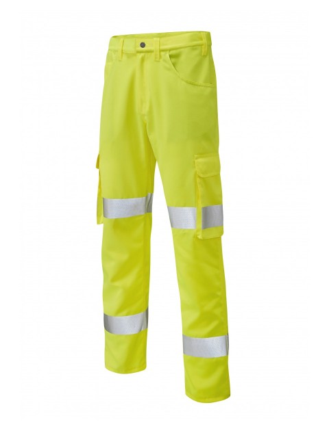 Leo Yelland Lightweight Cargo Trouser Yellow - Long High Visibility